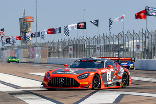 SRO America, GT America, St. Pete Grand Prix, St. Petersburg, FL, March 2023. (Photo by Brian Cleary/www.bcpix.com)